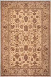 handmade Traditional Kafkaz Beige Tan Hand Knotted RECTANGLE 100% WOOL area rug 10 x 14